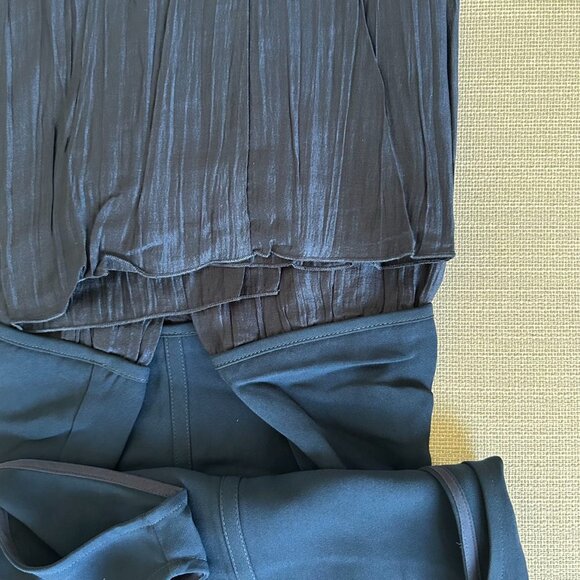 NEW Reformation Cyra Midi Dress Sz4 Navy Blue - Picture 9 of 10